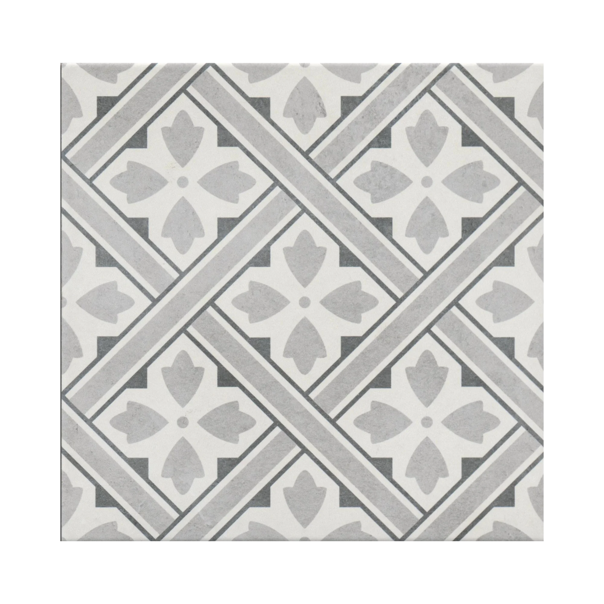 GS-D4875 Ornament Geo Grau