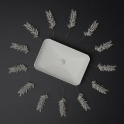 UL060-00CB00E Ultra Rechteck Waschbecken Weiss 40x60cm – Bild 3