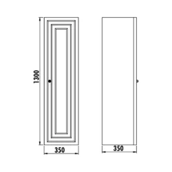 Kayra Hochschrank 130cm – Bild 4